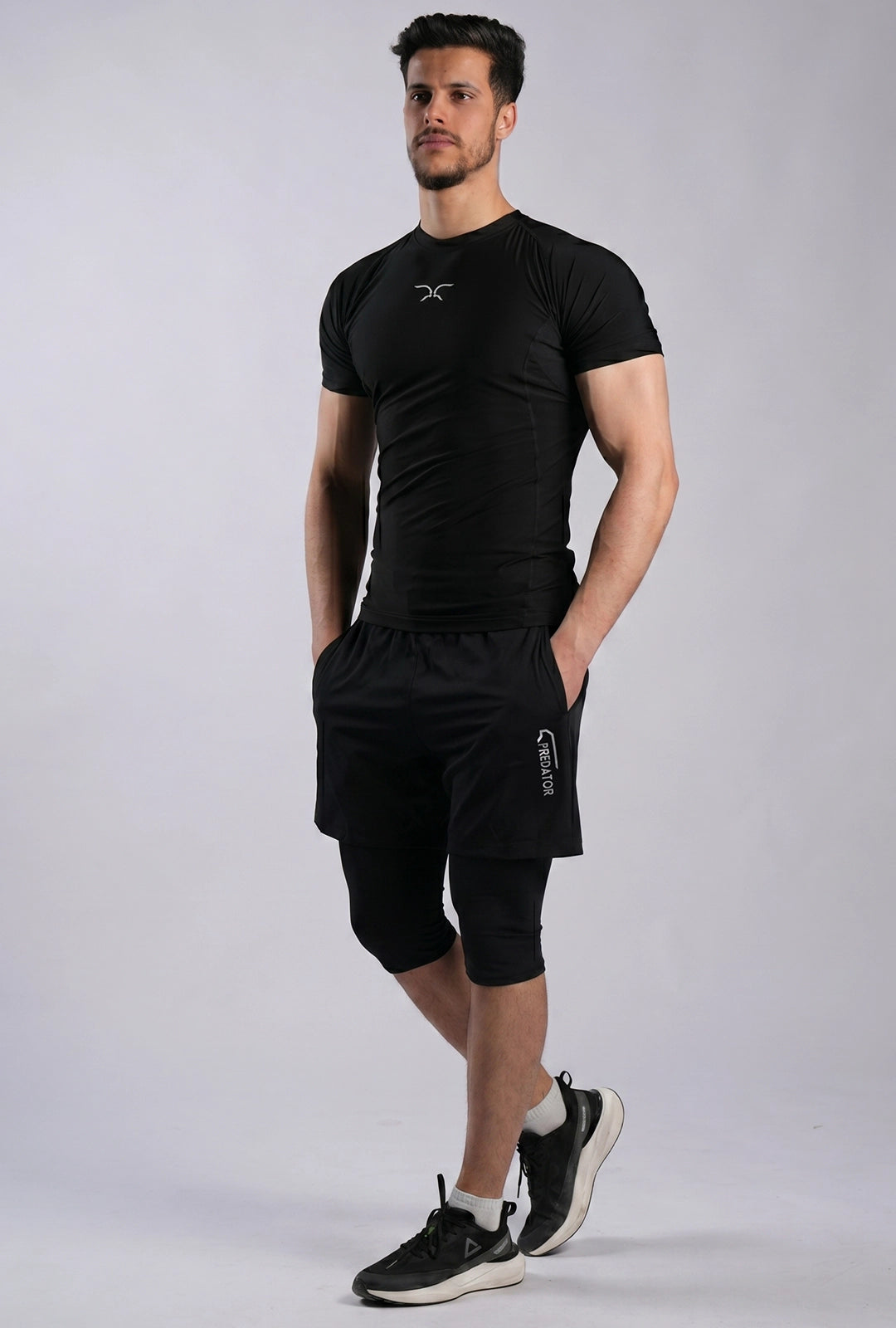 Performance Combo - Technical Compression T-Shirt + Core Shorts + Cycling