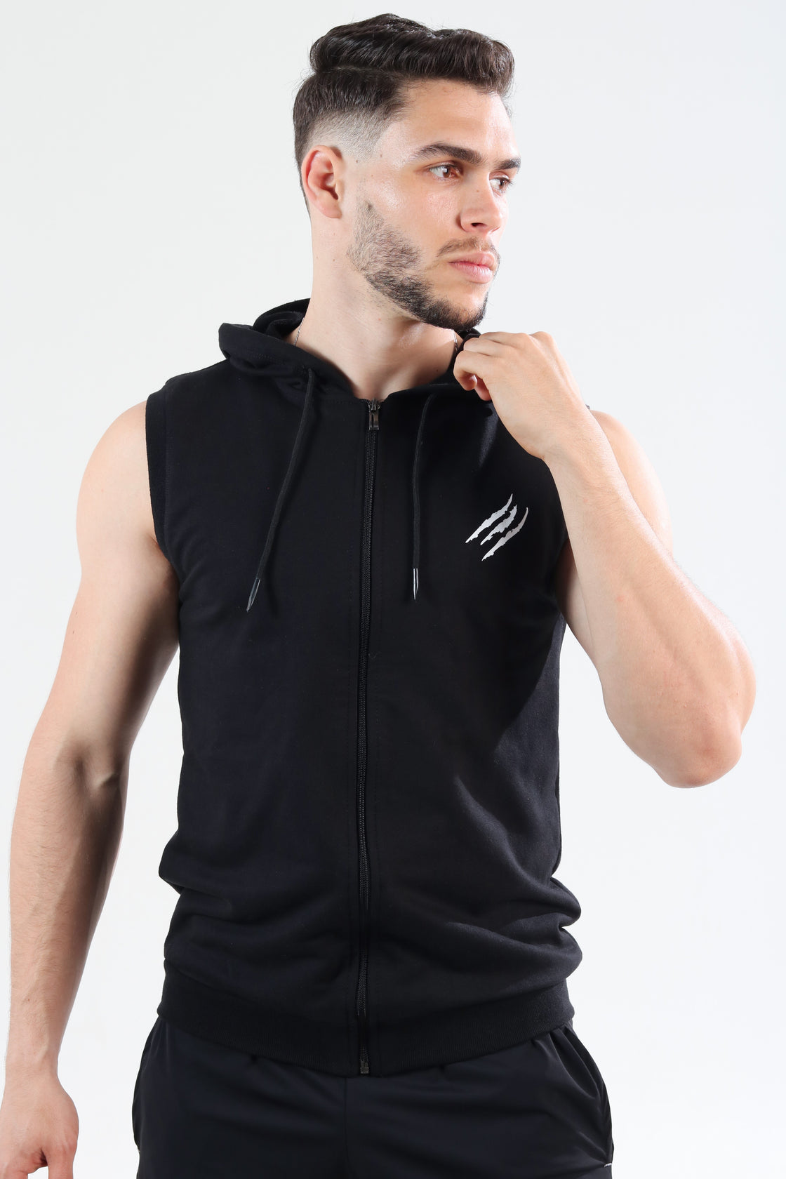 Savage Sleeveless Zip Hoodie - Predator