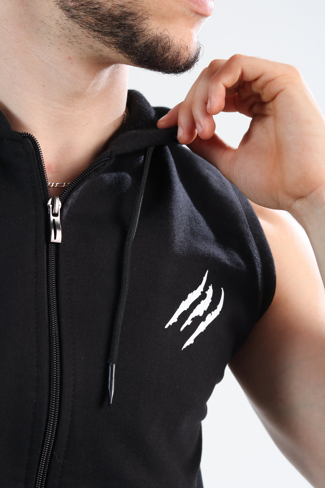 Savage Sleeveless Zip Hoodie - Predator