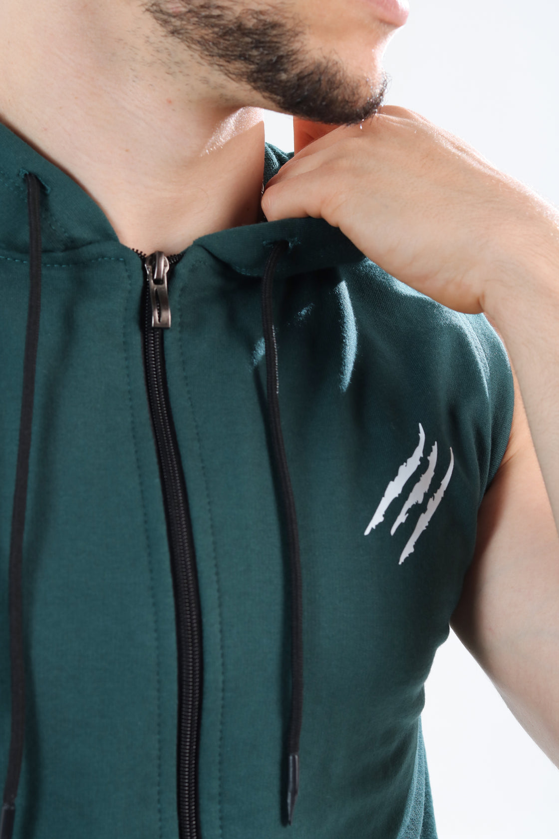 Savage Sleeveless Zip Hoodie - Predator